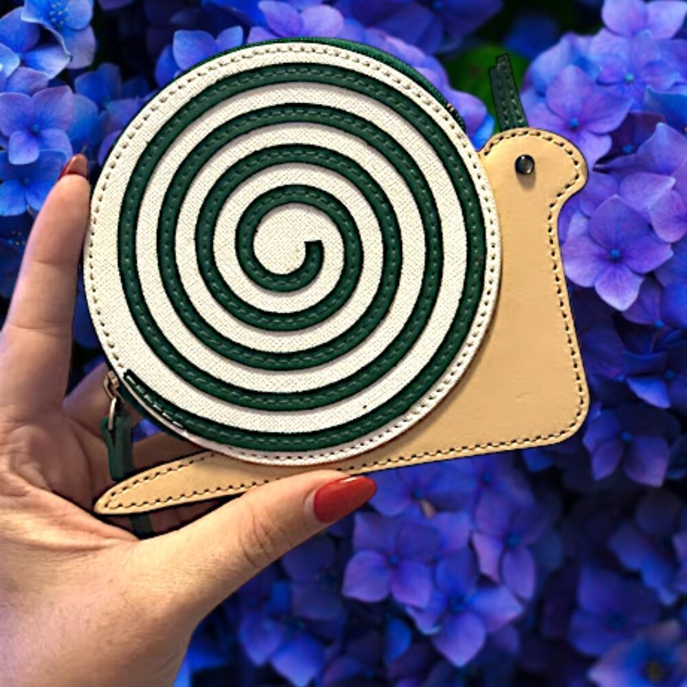 Kate Spade Turn Over a New Leaf Snail Coin Purse - Picture 2 of 9